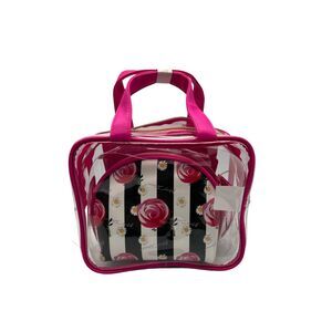Betsey Johnson 3pc Cosmetic Bag Set